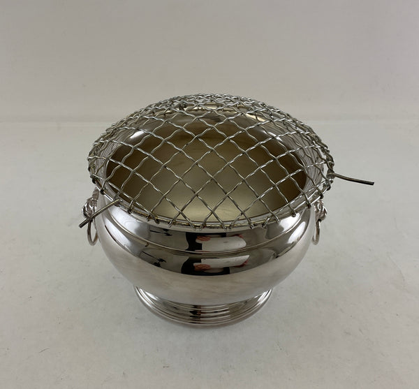 Silver Rose Bowl with Net, Regent.