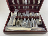 A Silver Cutlery Set of 63 Pieces, Dubarry with Antique Sheffield Dinner Knives