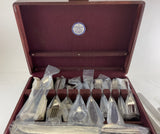A Silver Cutlery Set of 63 Pieces, Dubarry with Antique Sheffield Dinner Knives