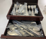 A Mix & Match Silver Cutlery Set of 86 Pieces, Dubarry and Leighton Dinner Knives