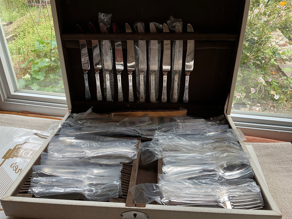 A Mix & Match Silver Cutlery Set of 71 Pieces, Dubarry and Royal York Dinner Knives.