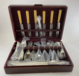 A Silver Cutlery Set of 63 Pieces, Dubarry with Antique Sheffield Dinner Knives