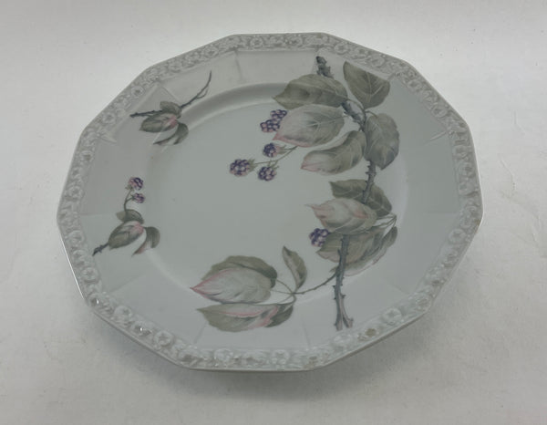 A Set 72 Pieces Exquisite Porcelain With Black Berries Branch by Rosenthal