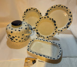 A 58 Pieces European Dinner Set Diamond Shape Rim with bleu by Rosenthal