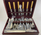 A Silver Cutlery Set of 63 Pieces, Dubarry with Antique Sheffield Dinner Knives