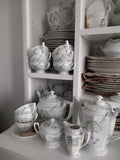 A Set 72 Pieces Exquisite Porcelain With Black Berries Branch by Rosenthal