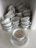 Rosenthal Exquisite Dinner & Tea Set, 100 Piece Set With Blue Garland.