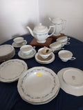 Rosenthal Exquisite Dinner & Tea Set, 100 Piece Set With Blue Garland.