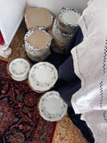 Exquisite 73 Pieces Set Porcelain  With  Gray Bouquet. by Rosenthal
