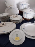 A Set of 48 Pieces Exquisite Porcelain With Flowering Branch by Rosenthal