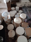 A Set of 22 Pieces Exquisite Porcelain White, Called  White Gold.