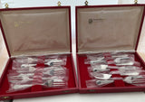 Silver Set of 12 Pastry Forks, Du Barry