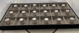 Set of 12 Individual Salt Shakers, Barrel Shape.