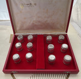 Set of 12 Individual Salt Shakers, Barrel Shape.