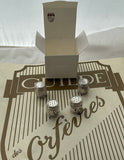Set of 4 Individual Salt Shakers, Barrel Shape.