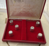 Set of 6 Individual Salt Shakers, Barrel Shape. (Copy)