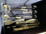 Complete European Cutlery Set for 12, including Fish Eaters & Serving Pieces 119 pieces.