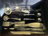 Complete European Cutlery Set for 12, including Fish Eaters & Serving Pieces 119 pieces.