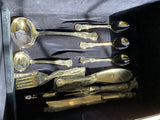 Complete European Cutlery Set for 12, including Fish Eaters & Serving Pieces 119 pieces.
