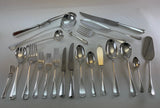 The Finest, Silver Set of 12 Pair Fish Eaters, Fish Forks & Fish Knives, Rattail .