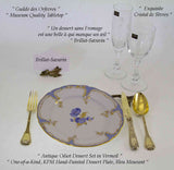 Hand-Painted Collector's Dessert Plate, Bleu Mourant