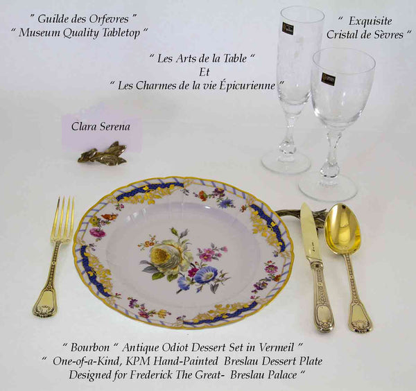 KPM Collector's Dessert Plate Historical Pattern