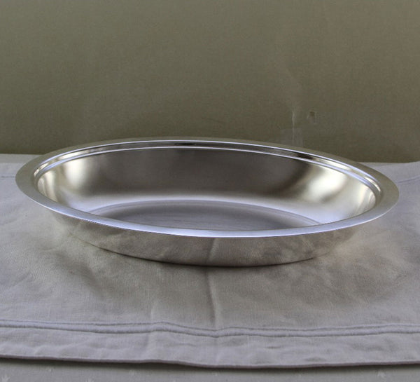 Oval Entree Dish Bottom, Plain Raw Edge