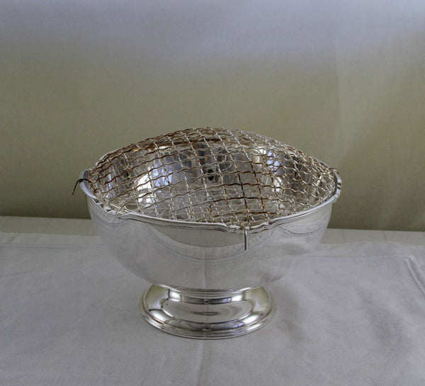 Silver Rose Bowl with Applied Art Nouveau