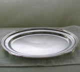 Silver Oval Platter 24 in. with Jubilee, Patented Applied Border