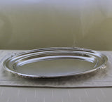 Silver Oval Platter 24 in. with Jubilee, Patented Applied Border