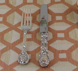 Sterling Silver 2-pc-Dinner Fork & Knife, Messonnier