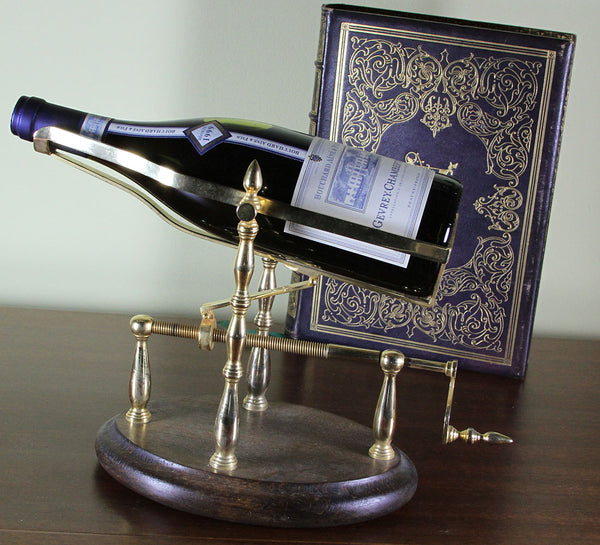 Wine Cradle, Mechanical Gold Plated