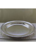 Silver Round Platter 14 in. with Acanthus Leaves Applied Border