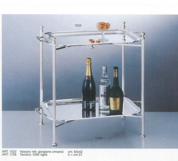 Silver Collapsible Stand & Two (2) Trays