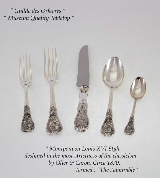 Sterling Silver 5-pc Place-Setting, Montpoupon