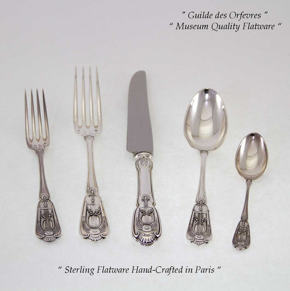 Sterling Silver 5-pc Place-Setting, Valençay