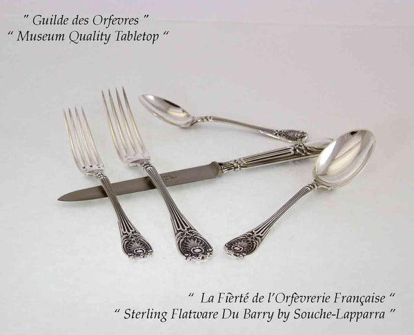 Sterling Silver 5-pc Place-Setting, Du Barry