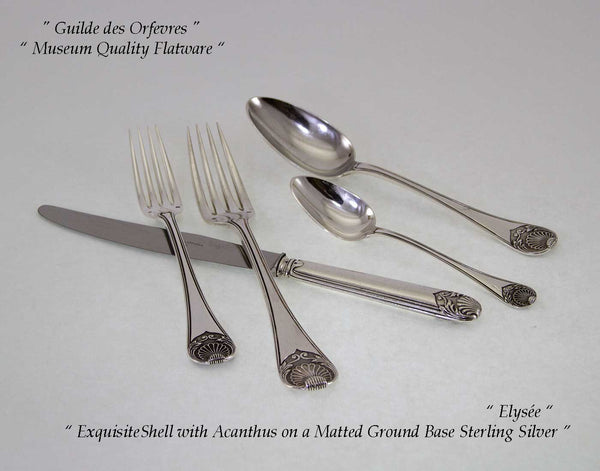 Sterling Silver 5-pc Place-Setting, Elysée