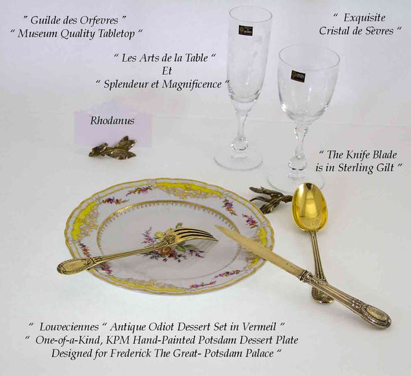 KPM Collector's Dessert Plate Historical Pattern