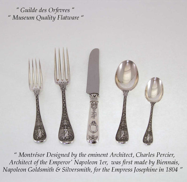 Sterling Silver 5-pc Place-Setting, Montrésor