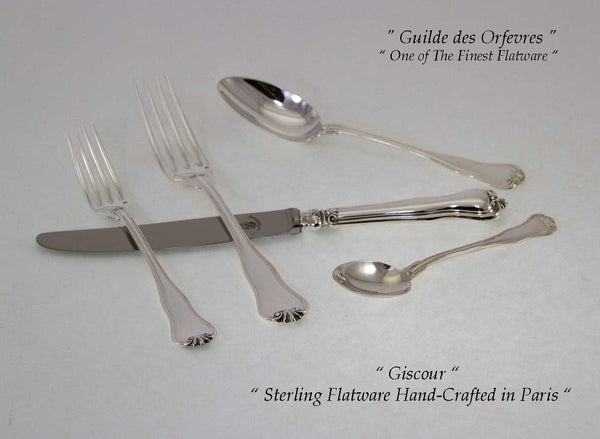 Sterling Silver 5-pc Place-Setting, Contour