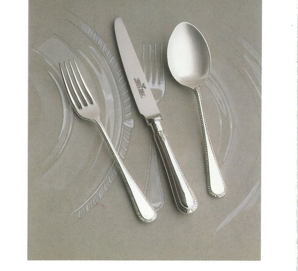 Complete European Cutlery Set for 12, Feather Edge