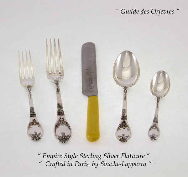 Sterling Silver 5-pc Place-Setting, Caroline