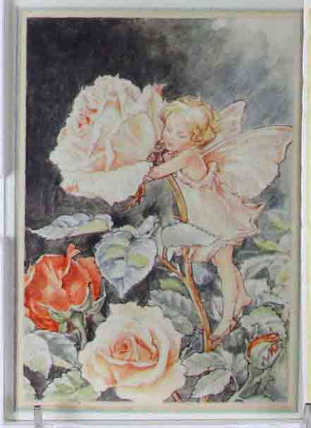 Collectors Porcelain Post Card, The Rose Child