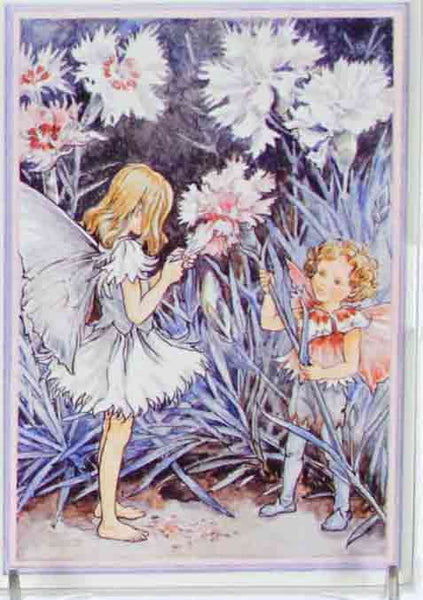Collectors Porcelain Post Card, The Carnation Child
