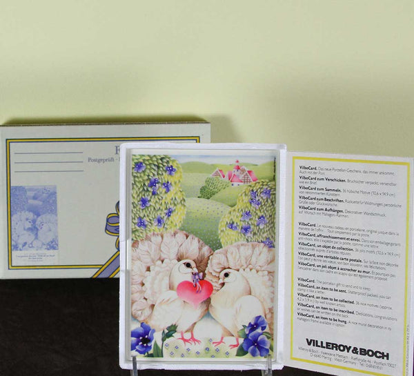 Collectors Porcelain Post Card, With All My Heart