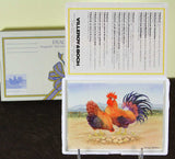 Collectors Porcelain Post Card, Cock-a-Doodle-doo