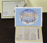 Collectors Porcelain Post Card, Winter