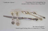 Hand-Forged Sterling Silver 5-pc Place-Setting, Bright Vine