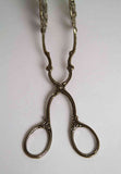 Sterling Silver Cookie Tongs, Chased